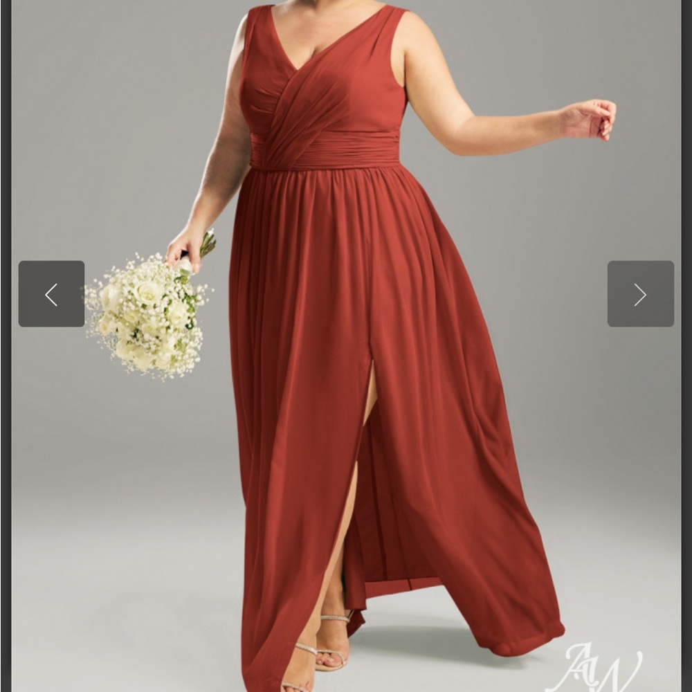 Rust Colored Bridesmaid Dress